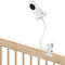 Baby Monitor Holder Compatible with VTech VM819, Flexible Baby Monitor Mount, Crib Clip Mount Without Tools or Wall Damage - White...