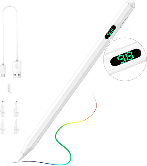 TiMOVO Stylus Pen for iPad, Apple Pencil USB C Fast Charge, Palm Rejection for 2018-2024 Apple iPad Pro 13/12.9/11'', iPad 10/9/8/7/6th Gen, iPad ...