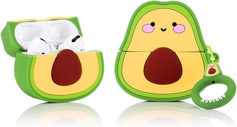 (3Pack) Case for AirPods Pro 2nd/1st Generation with Cleaning kit, XMBYGY Cute Skin Design Silicone Cartoon Charging Case Protective Covers with K...