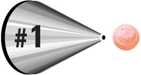 Wilton Cake Decorating Tip Pkg Round #1...