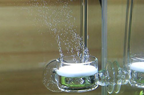 CO2 Diffuser Glass Reactor with U Shape Connecting Tube for Pollen Aquarium Plants Tank(CO2 Diffuser-Large Flat-Bottomed)...