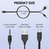 USB2.0 Charging Cord to Mini B Male and 3.5mm Jack Plug Audio Cable for iHome IHM60 IHM61 IHM59 Speakers MP3/MP4 Bluetooth Speaker (Mini USB)...