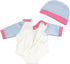 2 Sets 14-16 inch Baby Doll Clothes - 2 Pack Cartoon Print Rompers with Hat Outfits for Baby Doll Boy and Girl...