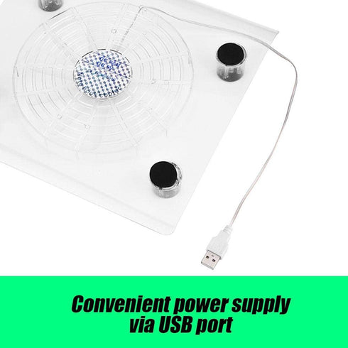Laptop Cooler Cooling Pad, USB Powered Notebook Cooler Pad, PC Fan Cooler with LED RGB Lights for/P/Laptop...