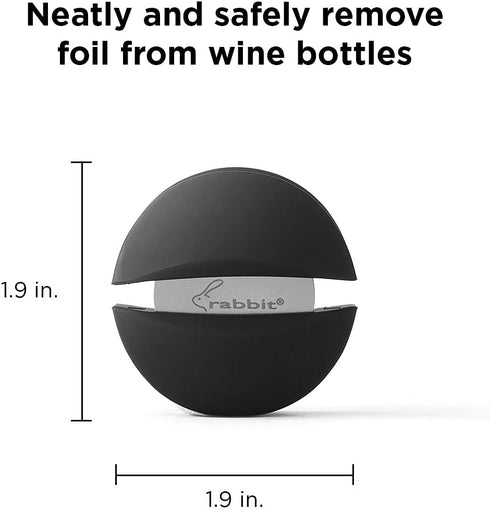Rabbit Wine Bottle Foil Cutter (Black), 1 EA - W6113...