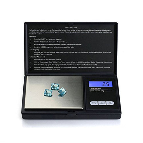 100g/0.01g?1kg/0.1g LCD Digital Pocket Diamond Jewelry Gold Gram Balance Weight Scale Measuring Tools (200g/0.01g)...