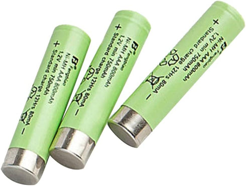 TimeFlys 3AAA Rechargeable Battery 1.2V 800mAh Ni-MH Triple AAA Cheap Long Lasting Batteries for Baby Monitors (Pack of 3)...