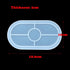 3 Pack Tray Silicone Resin Mold, Oval Coaster Epoxy Resin Casting Mould DIY Jewelry Tray Dishes for Craft Jewelry Storage Office Home Decoration...