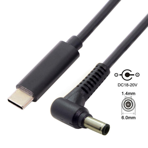 chenyang USB C to DC 6.0x1.4mm Power PD 65W Charge Cable for Laptop Notebook...