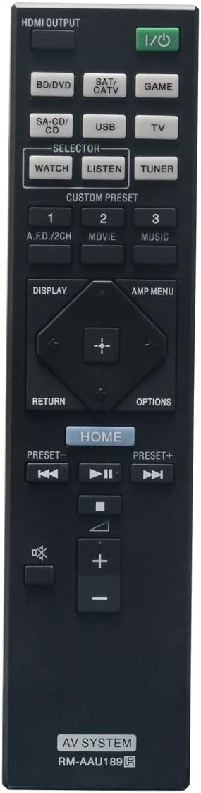 RM-AAU189 Replacement Remote Control fit for Sony Home Theater AV Receiver STR-DN1050 STRDN1050 STR-DN850 STRDN850...