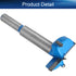 Auniwaig 40mm Dia Forstner Drill Bits Wood Hole Saw Auger Opener Cemented Carbide Round Shank 80mm Length Blue Woodworking Hinge Hole Drilling Bor...