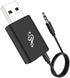 Bluetooth 5.0 Adapter 3.5mm Jack Aux Dongle, Portable Wireless Transmitter Receiver for TV/PC/Headphone/Car/Home Theater, USB Bluetooth Audio Adap...