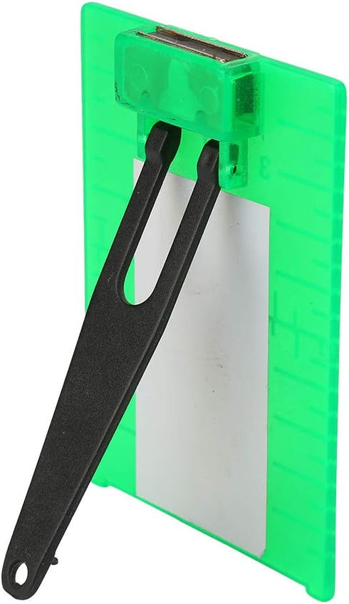 Laser Level Target Plate Double Scale Cross Line Laser Level Meter,Foldable Magnetic Floor Laser Target Card Plate(Green)...