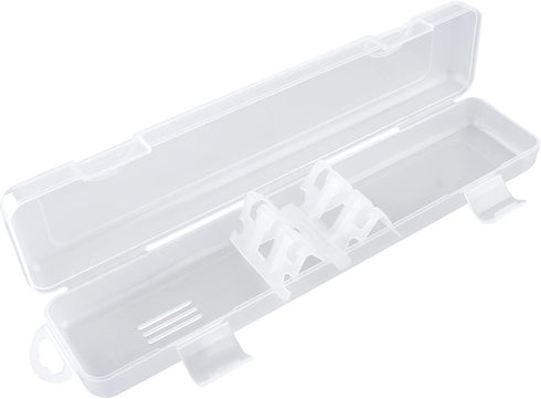 OriGlam Transparent Tableware Storage Case, Portable Flatware Utensil Box, Clear Cutlery Organziers Container for Spoon Fork Chopsticks for Travel...