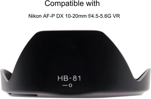 Lens Hood HB-81 for Nikon AF-P DX 10-20mm f/4.5-5.6G VR...