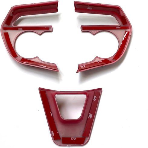 for Toyota Accessories Steering Wheel Trim Interior Decaration for Toyota RAV4 2019 2020 2021 Toyota Corolla 2020 2021 (red)...