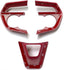 for Toyota Accessories Steering Wheel Trim Interior Decaration for Toyota RAV4 2019 2020 2021 Toyota Corolla 2020 2021 (red)...