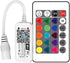 Smart LED WiFi Controller, Updated Wireless 24 Keys RF Remote Control for GRB BGR RGB LED Strip Lights, Compatible with Alexa Google Assistant IFT...
