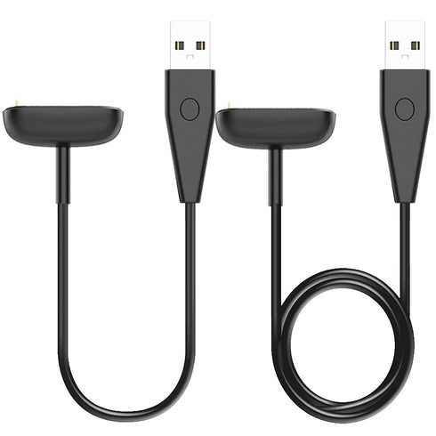 Charger for Fitbit Charge 5 / Charge 6, USB Charging Cable with Reset Button for Charge 5 & Luxe (2-Pack, 3.3ft & 1.6ft) (with Reset Button)...
