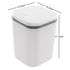 0.5 Gallon Tiny Countertop Trash Can, Mini Desktop Garbage Can with Push-Button, White...