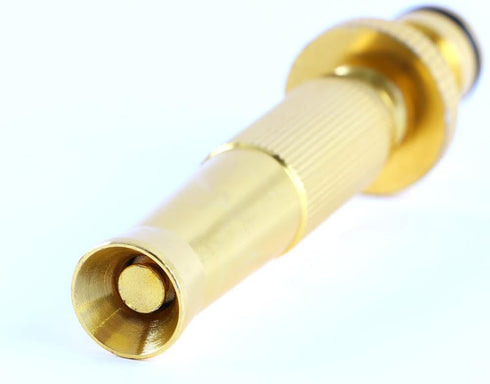 Heavy-Duty Brass Adjustable Twist Hose Nozzle,High Pressure Hose Nozzle,Brass Water Hose Nozzles for Garden Hoses,Sprinkler Car Washing Garden Too...