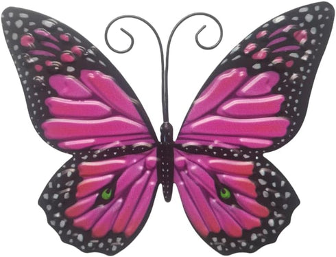 Metal Butterfly Wall Art Decor – Lylence 6.5" Outdoor Fence Wall Art Decor, Hanging for Garden Yard Living Room Bedroom Patio Balcony, (2 Pack)...
