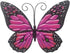Metal Butterfly Wall Art Decor – Lylence 6.5" Outdoor Fence Wall Art Decor, Hanging for Garden Yard Living Room Bedroom Patio Balcony, (2 Pack)...