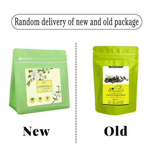 LWXLJMJZC?100g/3.53oz Jasmine Dragon Pearls Loose Leaf Green Tea with Pleasant Jamsine Aroma-Jasmine Tea Suitable For Both Hot And Cold...