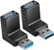 USB 3.0 Adapter 90 Degree Male to Female Combo Vertical Up and Down Angle Coupler Connector...