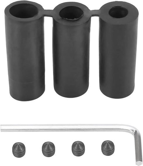 X AUTOHAUX Black Shifter Knob Automatic Gear Shift Knob with Push Buttons Universal Aluminum Alloy Lever Long Handle Stick with Adapter Set for Mo...