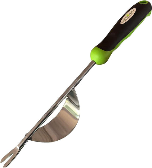 Garden Guru Dandelion Weeder Tool with Ergonomic Handle & Fulcrum - Stainless Steel Weed Puller for Planting, Weeding, Flower and Vegetable Care i...