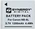 Synergy Digital Camera Battery, Compatible with Minolta MND20 Digital Camera, (li-ion, 3.7V, 1200 mAh) Ultra High Capacity, Replacement for Canon ...