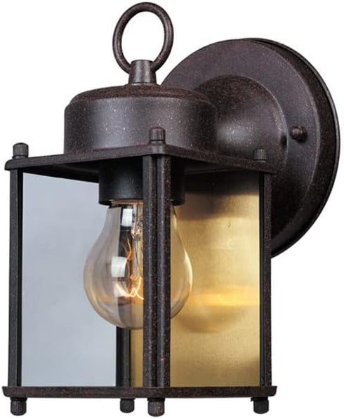 Designers Fountain 1161-RP Porch Outdoor Wall Lantern Sconce, 8in H, Rust Patina...
