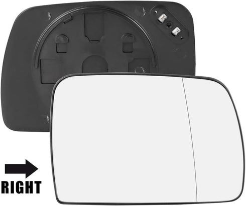 X AUTOHAUX Car Passenger Right Side Rearview Mirror Glass Heated with Backing Plate for BMW X5 2000-2006...