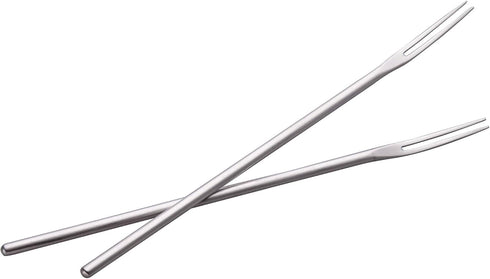 IMEEA Pickle Forks 8.85-Inch Long Handle Olive Fork Picks SUS304 Stainless Steel Pickle Forks for Jar, Set of 2...