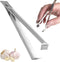 Fish Bone Tweezers Set, Garlic Tweezer Peeler Skin Remover Tool,Stainless Steel Peeling Clip, Garlic Peeler Garlic Tweezer Remover Tool Tongs for ...