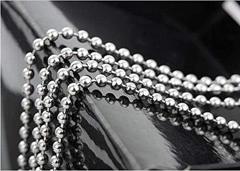 Tiparts 30 Feet Stainless Steel Ball Chains Necklace with 20pcs Connectors Clasps,Silver Beads Chain Sets (Chain Width 1.5mm+20pcs connectors)...