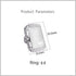 Retro Big Rectangle Statement Ring for Women Girls Silver Plated Cubic Zirconia Geometric Band Rings Comfort Fit CZ Engagement Wedding Mother's Da...