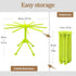 Ourokhome Collapsible Pasta Drying Rack, Plastic Foldable Homemade Fresh Spaghetti Stand Dryer Noodle Hanger for Kitchen with 10 Arms, Stable, Eas...