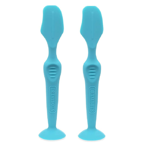 Dr. Talbots Silicone Diaper Cream Brush with Suction Base, Aqua (2 Pack)...