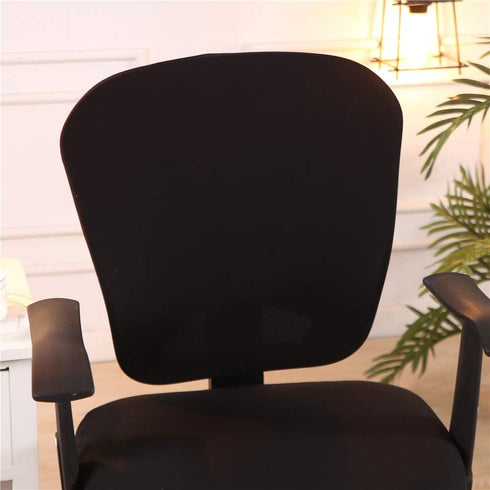 Computer Office Chair Cover - Split Protective & Stretchable Cloth Polyester Universal Desk Task Chair Chair Covers Stretch Rotating Chair Slipcov...