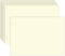 Cream Greeting Note Flat Postcards or Cards with Envelopes - 5 X 7 Inches - 50 Per Pack - This Is Not a Fold Over Card (No Envelopes)...