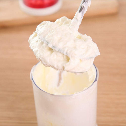 Manual Whipping Cream Dispenser Handheld DIY Whipped Cream Dispenser Professional Cream Whipper Maker for Shop Kitchen Salad Dressings Frothy Drin...