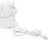 Simple Designs LT3337-WHT White Porcelain Fun Shaped Sitting Night Light Table Lamp, Elephant...