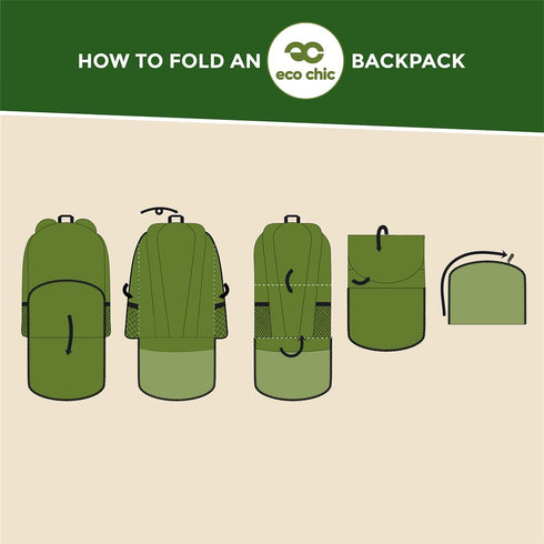 ECO CHIC Hiking Lightweight Packable Backpack - Foldable Daypack for Travel & Hiking & Outdoor Adventures - Waterproof Backpack from Recycled Mate...