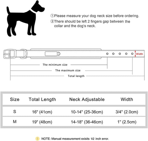 PET ARTIST Soft Neoprene Padded Nylon Dog Collar with Mental Buckle Comfort Pet Collar for Small Medium Girls Boys Dogs Red S Neck Size 10-14"(25-...