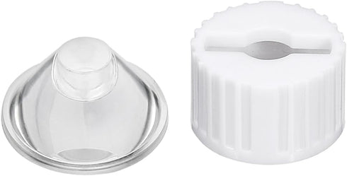 uxcell 10 pcs 20mm LED Lens 60 Degree with White Holder for 1W 3W High Power LED Light...