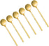 Pack of 6, Gold Plated Stainless Steel Espresso Spoons,lyfLux Mini Teaspoons Set for Coffee Sugar Dessert Cake Ice Cream Soup Antipasto Cappuccino...
