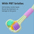 3-Sided Toothbrush, Soft Bristle Toothbrush with Tongue Scraper, Travel Toothbrush for Complete Teeth and Gum Care for Adults...