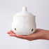 12 OZ Garlic Keeper with Lid, Porcelain Garlic Container Saver for Countertop (White 12 OZ)...